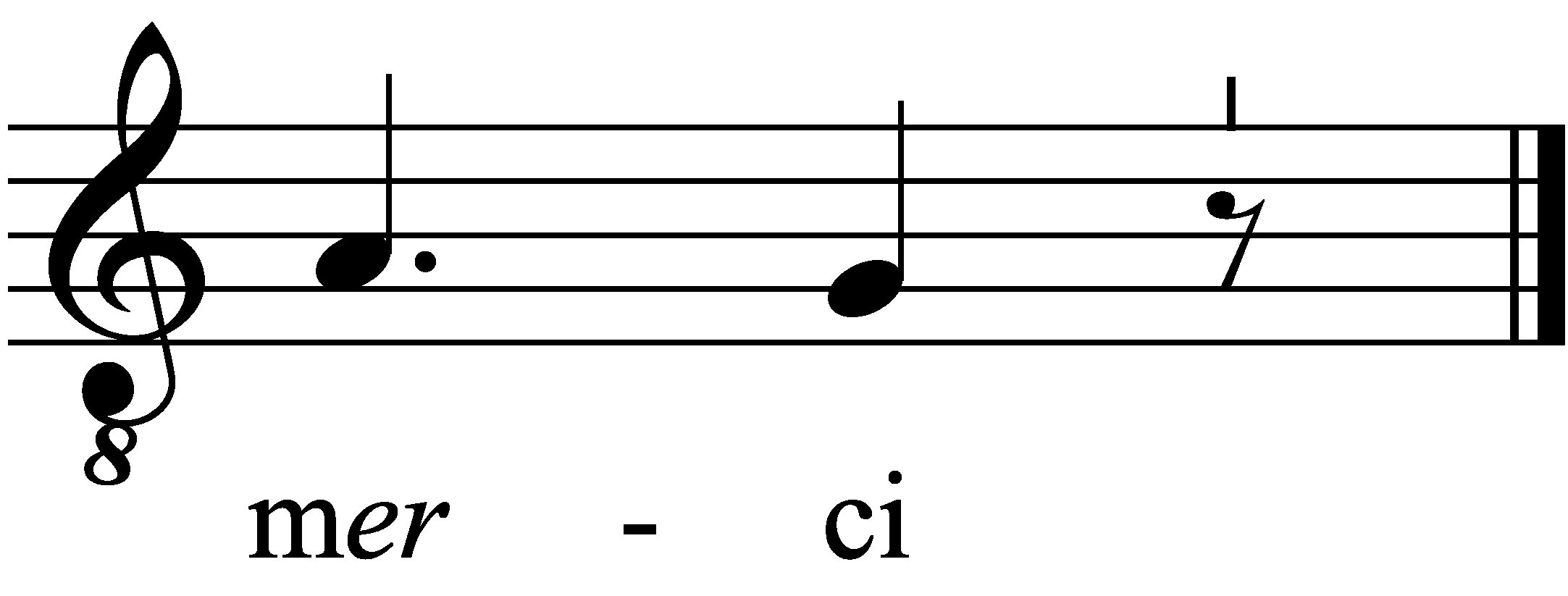 Refrain musical notation